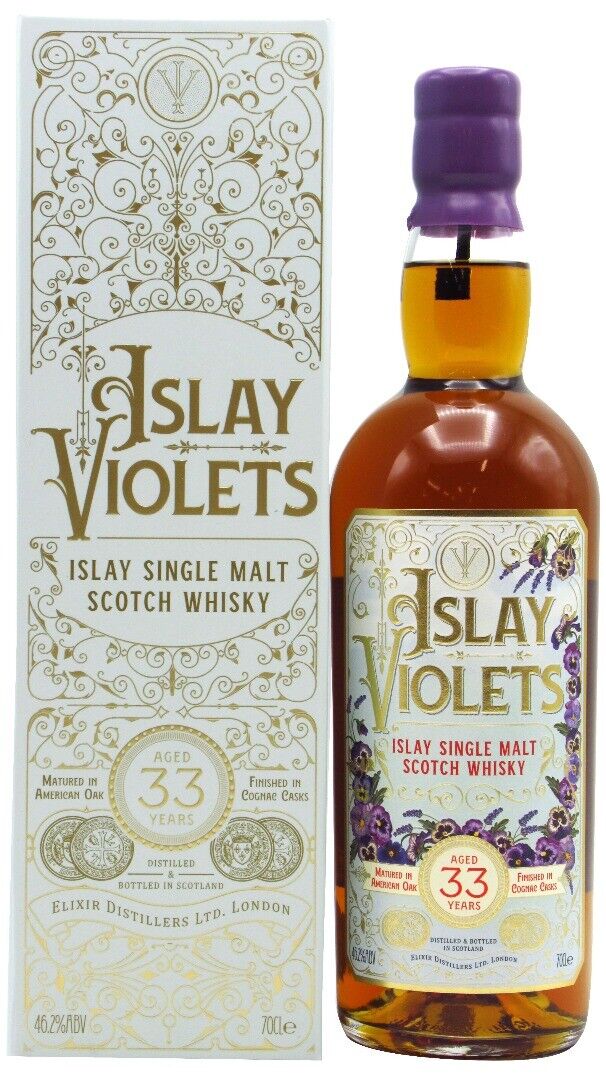 Islay Violets Single Malt Scotch 33 year old Whisky 70cl